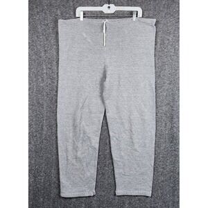 Jerzees Sweatpants Mens XL Gray Vintage Tri-Blend Drawstring Joggers Flaws